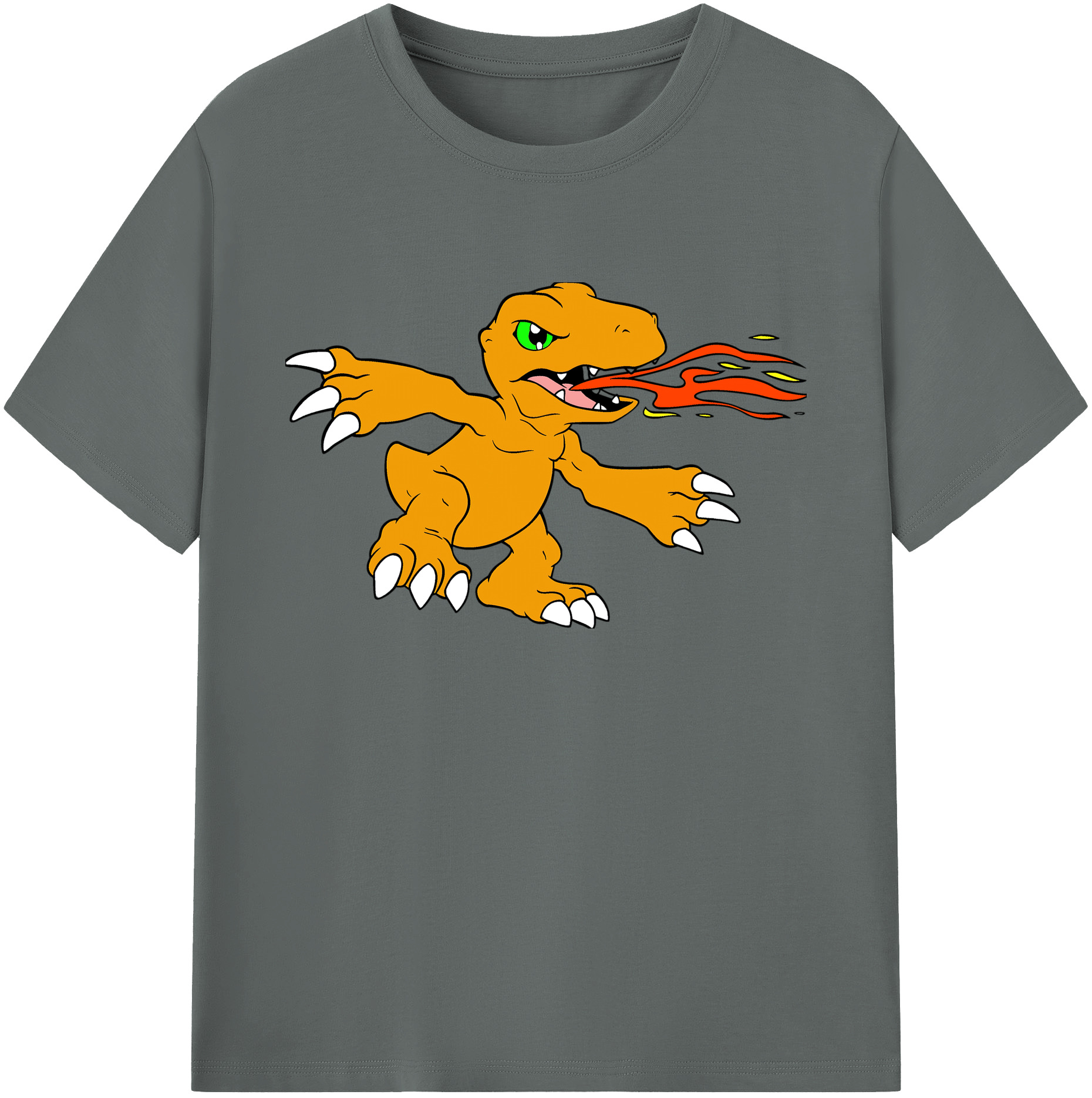 （画像用） Digimon デジタルモンスター/デジモン 綿100％ メンズ半袖Tシャツ｜肌触りやわらか＆通気性